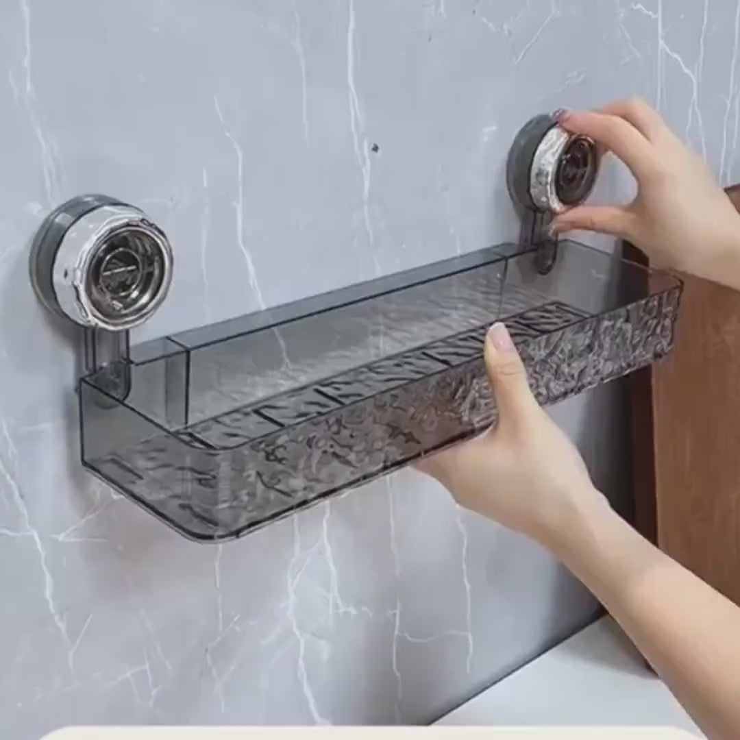 Secure Suction Cup Storage Holder – Durable Wall-Mounted Organizer, No Drilling Needed